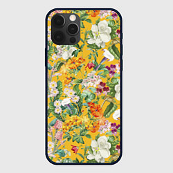 Чехол для iPhone 12 Pro Цветы Солнечное Лето, цвет: 3D-черный