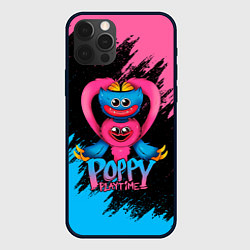 Чехол для iPhone 12 Pro GAME POPPY PLAYTIME HAGGY WAGGY AND KISSY MISSY, цвет: 3D-черный