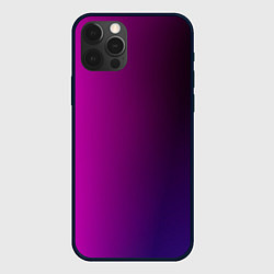 Чехол для iPhone 12 Pro VIOLET gradient, цвет: 3D-черный