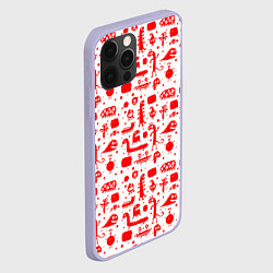 Чехол для iPhone 12 Pro RED MONSTERS, цвет: 3D-светло-сиреневый — фото 2