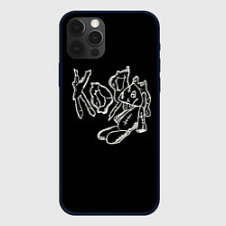 Чехол для iPhone 12 Pro KoЯn Korn рисунок, цвет: 3D-черный