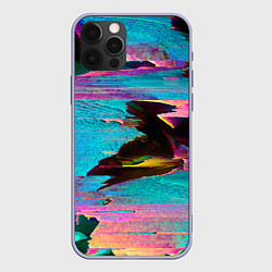 Чехол для iPhone 12 Pro Multicolored vanguard glitch, цвет: 3D-светло-сиреневый