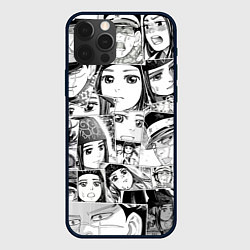 Чехол iPhone 12 Pro Золотое божество паттерн