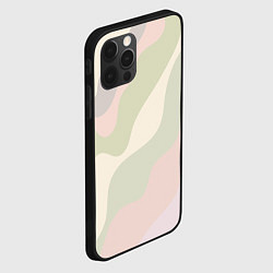 Чехол для iPhone 12 Pro Произвольные цветные полосы colored stripes, цвет: 3D-черный — фото 2