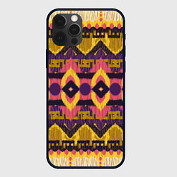 Чехол для iPhone 12 Pro Африканский узор орнамент из шерсти Africa Wool Pa, цвет: 3D-черный