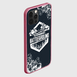 Чехол для iPhone 12 Pro PUBG - playerunknown battlegrounds, цвет: 3D-малиновый — фото 2