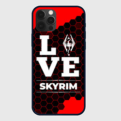 Чехол для iPhone 12 Pro Skyrim Love Классика, цвет: 3D-черный