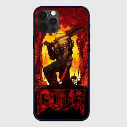 Чехол для iPhone 12 Pro Doom slayer - gates, цвет: 3D-черный