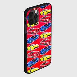 Чехол для iPhone 12 Pro Спортивные машины, цвет: 3D-черный — фото 2