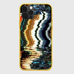 Чехол для iPhone 12 Pro Glitch pattern - fashion trend, цвет: 3D-желтый