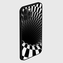 Чехол для iPhone 12 Pro Портал - оптическая иллюзия, цвет: 3D-черный — фото 2