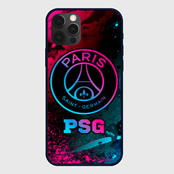 Чехол для iPhone 12 Pro PSG - neon gradient, цвет: 3D-черный