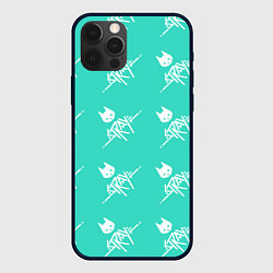 Чехол для iPhone 12 Pro Стрэй паттерн, цвет: 3D-черный