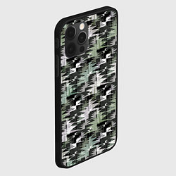 Чехол для iPhone 12 Pro Абстрактный камуфляжный темный, цвет: 3D-черный — фото 2