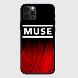 Чехол для iPhone 12 Pro Muse red plasma, цвет: 3D-черный