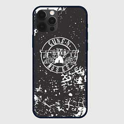 Чехол для iPhone 12 Pro Guns-n-roses - краска, цвет: 3D-черный