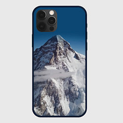 Чехол для iPhone 12 Pro Каракорум, К2, Чогори, 8614 м - вторая по высоте, цвет: 3D-черный