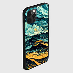Чехол для iPhone 12 Pro Пейзаж в стиле Ван Гога, цвет: 3D-черный — фото 2