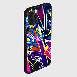 Чехол для iPhone 12 Pro Крутое экспрессивное граффити, цвет: 3D-черный — фото 2