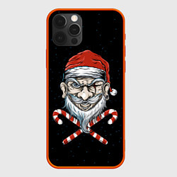 Чехол для iPhone 12 Pro Santa Pirate, цвет: 3D-красный