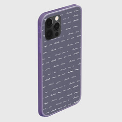 Чехол для iPhone 12 Pro Фиолетовая любовь, цвет: 3D-серый — фото 2