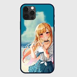 Чехол для iPhone 12 Pro Марин Китагава : Фарфоровая кукла влюбилась, цвет: 3D-черный