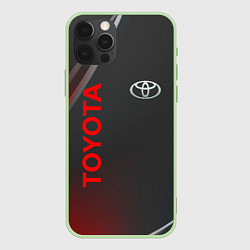Чехол для iPhone 12 Pro Тойота - Абстракция, цвет: 3D-салатовый