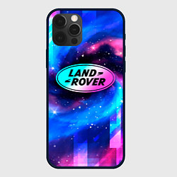 Чехол для iPhone 12 Pro Land Rover неоновый космос, цвет: 3D-черный