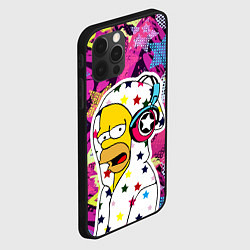 Чехол для iPhone 12 Pro Гомер Симпсон в звёздном балахоне!, цвет: 3D-черный — фото 2