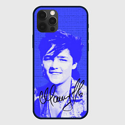 Чехол для iPhone 12 Pro Юрий Шатунов в детстве - автограф, цвет: 3D-черный
