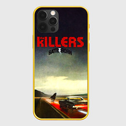 Чехол для iPhone 12 Pro Battle Born - The Killers, цвет: 3D-желтый