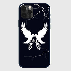 Чехол для iPhone 12 Pro Hollywood Undead - молнии, цвет: 3D-черный