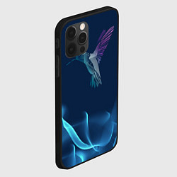 Чехол для iPhone 12 Pro Колибри в полете, цвет: 3D-черный — фото 2