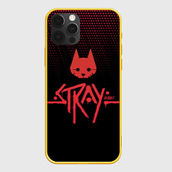 Чехол для iPhone 12 Pro Stray game cat бродячий кот игра, цвет: 3D-желтый