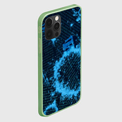 Чехол для iPhone 12 Pro Капли на газете, цвет: 3D-салатовый — фото 2