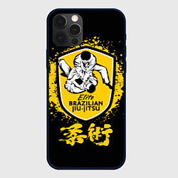 Чехол для iPhone 12 Pro Brazilian fight club Jiu-jitsu Elite, цвет: 3D-черный