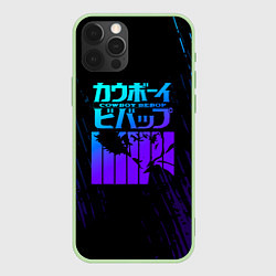 Чехол для iPhone 12 Pro Ковбой Бибоп неон, цвет: 3D-салатовый