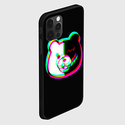 Чехол для iPhone 12 Pro Danganronpa glitch monokuma, цвет: 3D-черный — фото 2