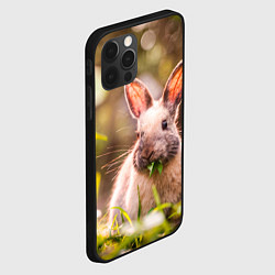 Чехол для iPhone 12 Pro Милый кролик, цвет: 3D-черный — фото 2