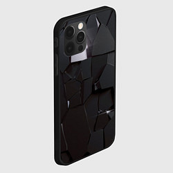 Чехол для iPhone 12 Pro Треснутый асфальт, цвет: 3D-черный — фото 2