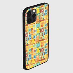 Чехол для iPhone 12 Pro Кот попарт, цвет: 3D-черный — фото 2