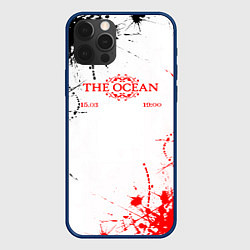 Чехол для iPhone 12 Pro Blue october - краска, цвет: 3D-тёмно-синий