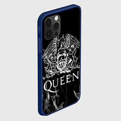 Чехол для iPhone 12 Pro Queen огонь, цвет: 3D-тёмно-синий — фото 2