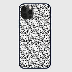 Чехол для iPhone 12 Pro Череп с глазницами, цвет: 3D-черный