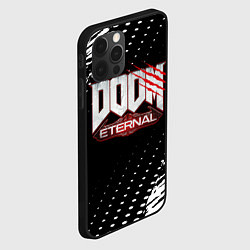 Чехол для iPhone 12 Pro Doom - краска, цвет: 3D-черный — фото 2