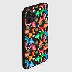 Чехол для iPhone 12 Pro Разноцветные рыбы паттерн, цвет: 3D-черный — фото 2