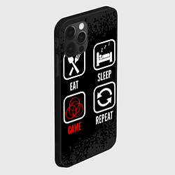 Чехол для iPhone 12 Pro Eat, sleep, Elden Ring, repeat, цвет: 3D-черный — фото 2
