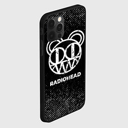 Чехол для iPhone 12 Pro Radiohead с потертостями на темном фоне, цвет: 3D-черный — фото 2