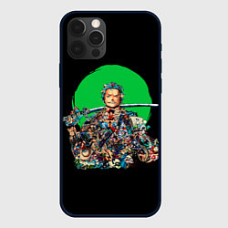 Чехол для iPhone 12 Pro Ророноа Зоро - Ван пис, цвет: 3D-черный