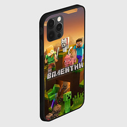 Чехол для iPhone 12 Pro Валентин Minecraft, цвет: 3D-черный — фото 2